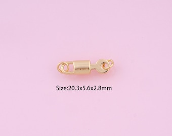 Colgante de candado, dije de llave chapado en oro de 18 quilates, dijes de llave de candado, dijes de llave DIY