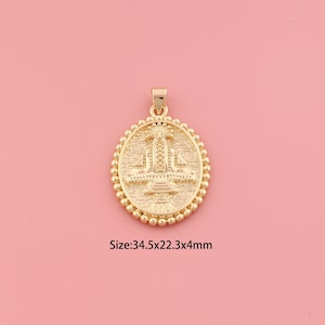 Egyptian Pharaoh Pendant,18K Gold Filled Egyptian Pharaoh Charm,Egyptian Pharaoh Charms,DIY Egyptian Pharaoh Charms