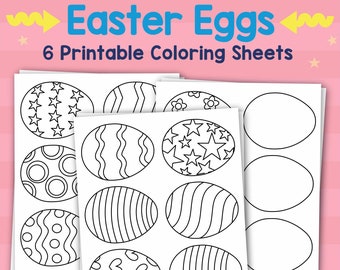 Easter Coloring Pages for Kids Printable Easter Activity for Kids Easter Party Coloring Sheet for Spring Paper Craft Activity for Classroom