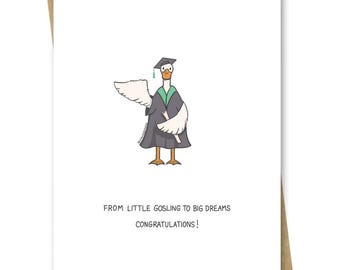Leuke afstudeerkaart — Gosling Goose Duck Grad