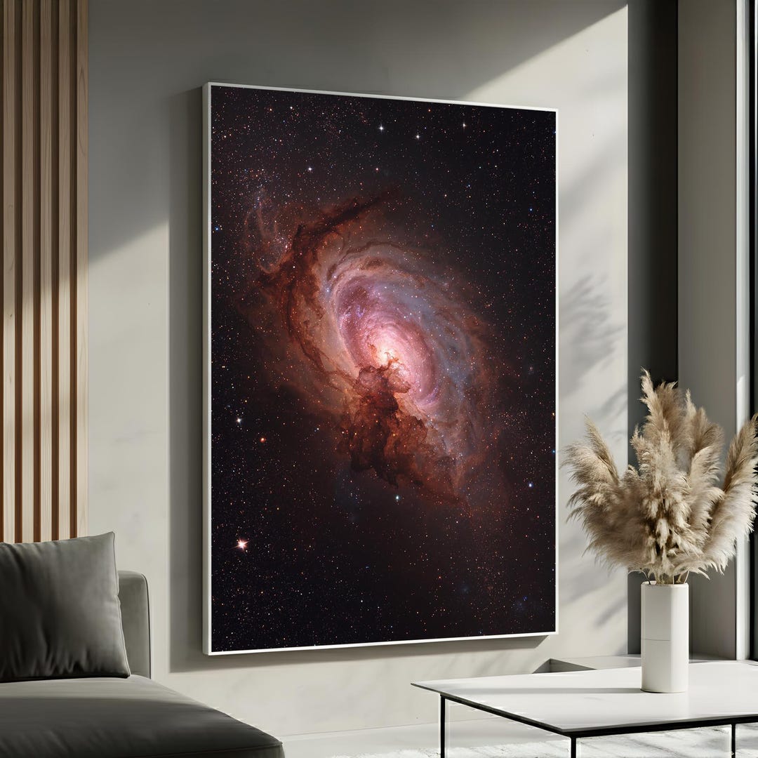 Cosmic Nebula Deep Space Canvas Wall Art | Galaxy Star Cloud Artwork ...