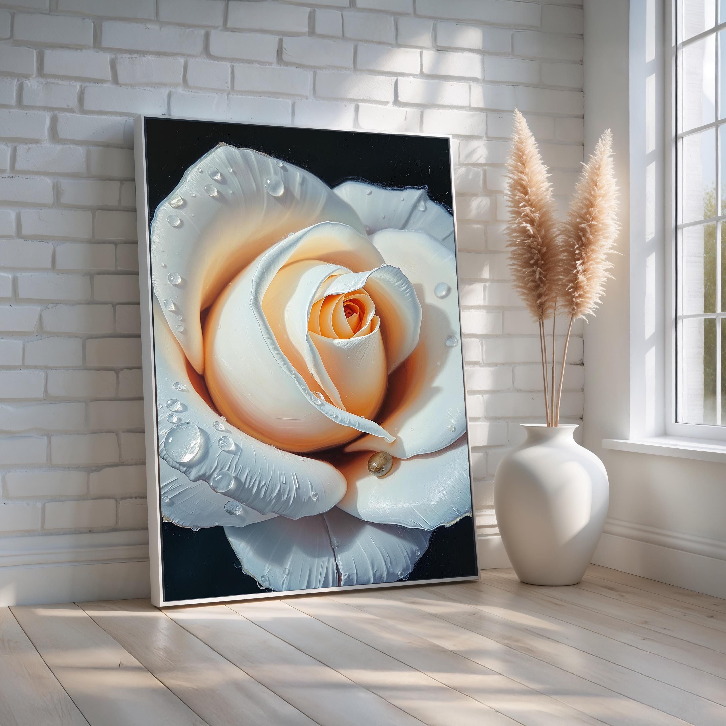 額装品/White Rose/バンクス/ポスター/アート/インテリア 額装品/White