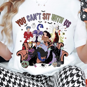 Halloween Villains Shirt, Disney Bad Witches T-Shirt, Evil Queen, Maleficent Sweatshirt, Ursula and Cruella Tee, Mickey Head Bad Girls Tee