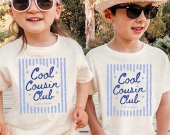Camiseta Cool Cousin Club, Camisetas para viajes de primos, Camisetas de regalo para primos pequeños, Camiseta para reunión familiar, Sudadera para primos y mejores amigas