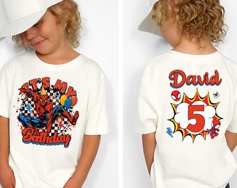 Spiderman Birthday Boy Shirt, Disney It's My Birthday T-shirt, Avengers Birthday Party Gift, Disneyland Custom Kids Sweatshirt