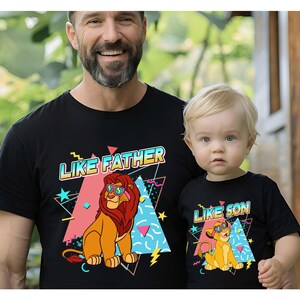 Lion King Father&#39;s Day Shirt, Disney Dad and Son Shirt, Custom Dad Tee, Simba Kids Tees, Animal Kingdom Daddy Sweatshirt