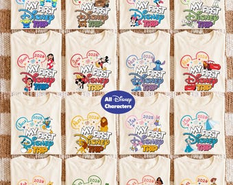 My First Disney Trip Shirt, Matching Disney Tees, Disney Vacation Family Shirts, Disney Kids Tee, Disneyland Shirts, Disneyworld 1st Trip