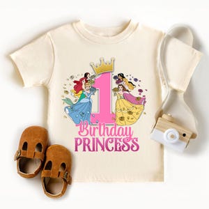 Princess Birthday Shirt, Custom Princess Birthday T-Shirt, Disneyland Birthday Trip Shirt, Disney Birthday Girl Tee, Magic Kingdom Birthday