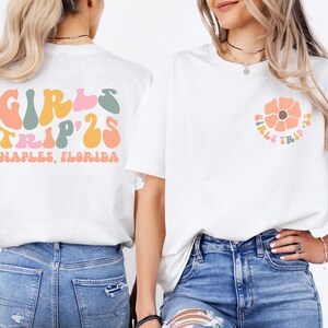 Girls Trip 2025 Shirt, Custom Vacation T-Shirt, Girls Weekend Trip Sweatshirt, Road Trip Tee, Girls Traveler Shirt, Vacay Mode Shirt