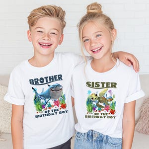 Ocean Birthday Family Shirts, Sea Life Party Tees, Tropical Fish Kids Outfit, Shark & Ocean Animal Tops, Custom Underwater Gift Set