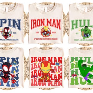 Disney Spider Shirt, Spidey and His Amazing Friends T-shirt, Superhero Ghost Sweatshirt, Marvel Spiderman Tee, Spin Sweater, Hulk Shirt