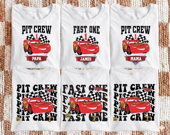 McQueen Birthday Boy Shirt, Disney Cars Family T-Shirt, Custom Pixar Birthday Party Tee, Racing Car Kids Sweatshirt, Pit Crew Bday T-Shirt