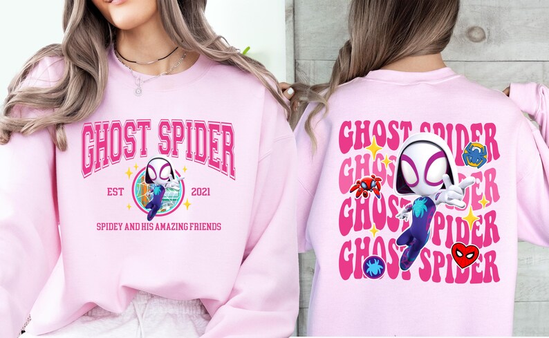 Disney Spider Shirt, Spidey and His Amazing Friends T-shirt, Superhero Ghost Sweatshirt, Marvel Spiderman Tee, Spin Sweater, Hulk Shirt