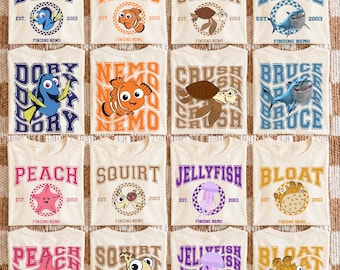 Camiseta de Buscando a Nemo, Camiseta de Disney Nemo y sus amigos, Camiseta de Dory el pez, Sudadera de Crush y Squirt, Camiseta a juego de Pixar Nemo