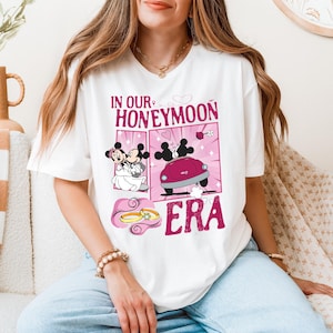 Disney Honeymoon Era Shirt, Mickey Minnie Couple T-shirt, Disneyland Birde and Groom Sweatshirt, Hubby Wifey Vacation Tee