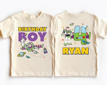 Toy Story Birthday Boy Shirt, Disney Buzz Lightyear Birthday Tee, Pixar Custom Kids Sweatshirt
