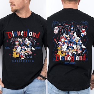 USA Mickey and Friends TShirt, Disney America Shirt, Disneyland Patriotic Tee, Disney Patriotic Shirt