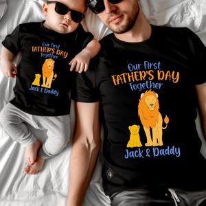 Lion King Dad and Son Shirt, Disney Mufasa Father&#39;s Day Shirt, Custom Dad Tee, Hakuna Matata Dad Tee, Animal Kingdom Daddy Sweatshirt