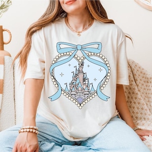 Disney Coquette Bow Shirt, Magical Castle Shirt, Disneyland Girls Trip Tee, Magic Kingdom Sweatshirt, WDW Bow T-Shirt