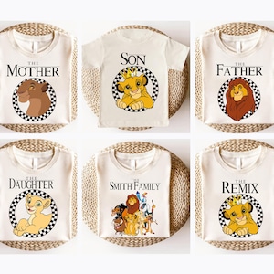 Lion King Family Shirt, Disney Simba Father&#39;s day T-shirt, Dad and Son Matching Gift, Animal Kingdom Daddy and Me Sweater, Lion Grandpa Tee