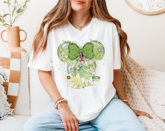 Disney Princess Tiana Shirt, Black Princess and Frog Tee, Tiana Mini Ears Shirt, Magic Kingdom Sweatshirt, Princess Castle T-Shirt