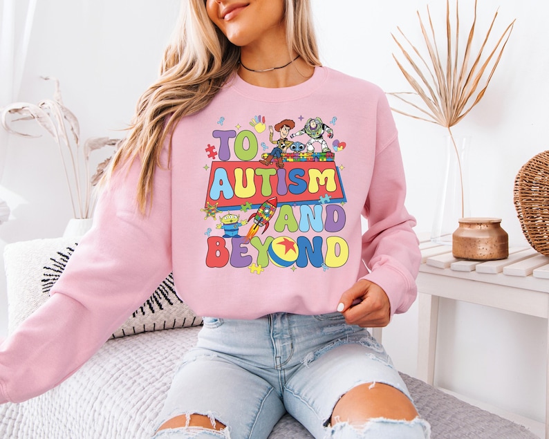 Toy Story Autism Awareness Shirt, Disney To Autism And Beyond Tshirt, Pixar Inclusion Sweatshirt