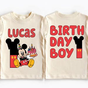 Mickey Birthday Boy Shirt, Disney Custom Birthday T-Shirt, Mouse 1st Birthday Party Tee, Walt Disney First Birthday Sweatshirt