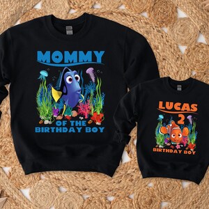 Ocean Birthday Family Shirts, Sea Life Party Tees, Tropical Fish Kids Outfit, Shark & Ocean Animal Tops, Custom Underwater Gift Set