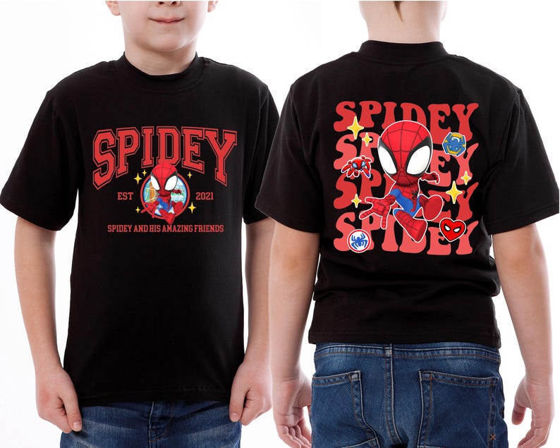 Disney Spider Shirt, Spidey and His Amazing Friends T-shirt, Superhero Ghost Sweatshirt, Marvel Spiderman Tee, Spin Sweater, Hulk Shirt