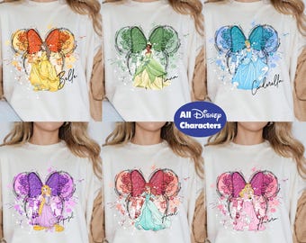 Disney Princess Shirt, Disney Characters T-shirt, Tiana Sweatshirt, Magic Kingdom Tee, Princess Castle Tee, Mickey Friends Shirt, Toy Story