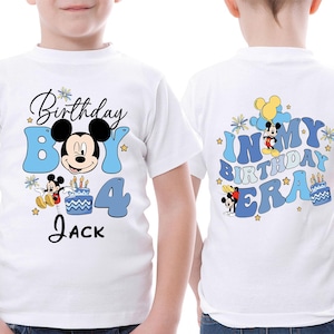 Mickey Birthday Boy Shirt, Disney Custom Birthday Boy T-Shirt, Mouse Birthday Party Tee, Disneyland Boy Birthday Sweatshirt