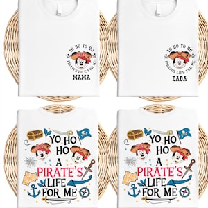 Disney Pirate Cruise Family Shirt, Mickey and Mini Mouse Cruising Sweatshirt, Pirate&#39;s Life For Me T-shirt, Carribean Couple Tee