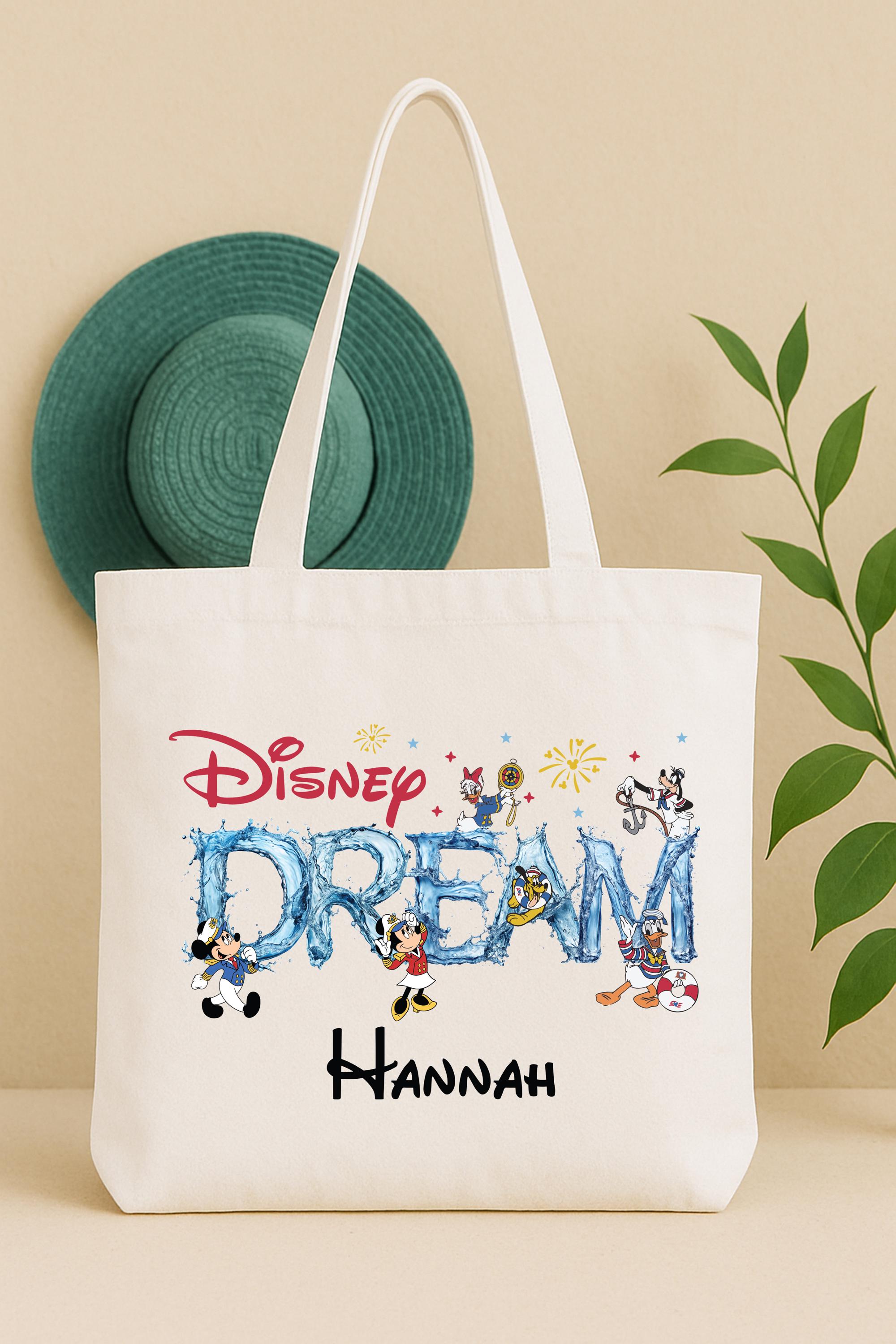Disney Cruise Trip Tote Bag, Mickey and Friends Cruising Tote