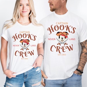 Disney Pirate Shirt, Mickey Captain Hook&#39;s Crew Shirt, Mini Cruising Tee, Disneyland Cruising 2025 T-Shirt, Cruise Crew Sweatshirt