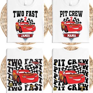 McQueen Birthday Boy Shirt, Disney Cars Family T-Shirt, Custom Pixar Birthday Party Tee, Racing Car Kids Sweatshirt, Pit Crew Bday T-Shirt