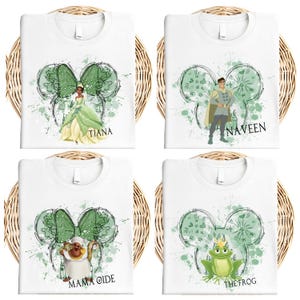 Disney Princess Tiana Shirt, Prince Naveen T-Shirt, Tiana and The Frog Sweatshirt, Black Princess Tee, Tiana Family Matching Shirt