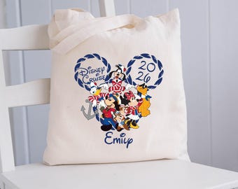 Disney Cruise 2026-draagtas, Mickey Family Vacation-draagtas, Ship Vacay-tassen
