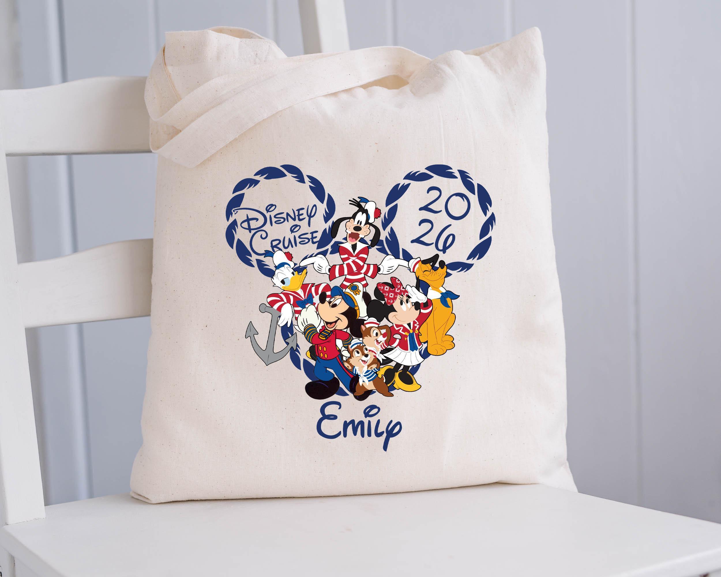 Disney Cruise 2026 Tote Bag, Mickey Family Vacation Tote, Ship