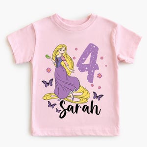 Rapunzel Birthday Girl T-Shirt, Disney Princess Birthday Sweatshirt, Tangled Birthday Party Shirt, Disneyland Birthday Trip Tee