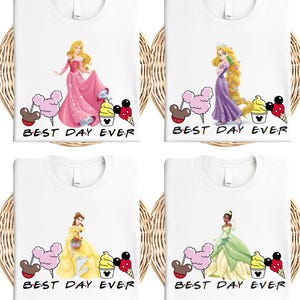 Disney Princess Snacks Shirt, Best Day Ever Cinderella T-shirt, Epcot Drinks and Snacks Tee, Tiana Girls Trip Tee, Disney Belle Shirt