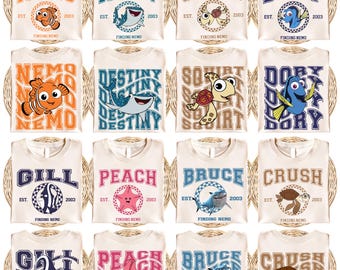 Finding Nemo Shirt, Disney Nemo and Friends T-Shirt, Fish Dory Tee, Crush and Squirt Sweatshirt, Pixar Nemo Matching Shirt