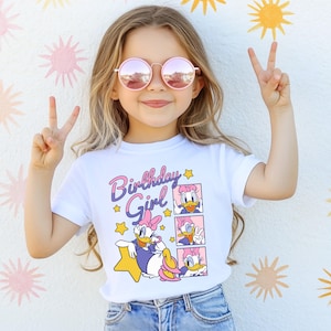Daisy Duck Geburtstagskind Shirt, Disney Geburtstagsparty T-shirt, Daisy Geburtstagsreise T-Shirt, Disneyworld Geburtstag Shirt