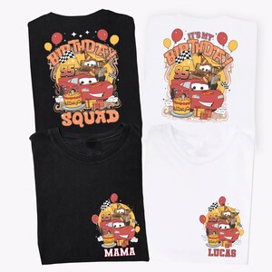 Lightning McQueen Birthday Shirt, Disney Cars Family Tees, Pixar Birthday Sweatshirt, Disneyworld Family Tee, Pixar Birthday Boy Shirt