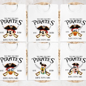 Disney Pirates Cruise Shirt, Micky und Freunde Reise T-Shirt, Disneyland Yo Ho Piraten Life For Me Sweatshirt