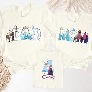 Disney Frozen Birthday Shirt, Elsa and Anna Tee, Princess Birthday T-Shirt, Disney Trip Shirt, Mom Dad Magical Castle Tee, Princess Anna Tee