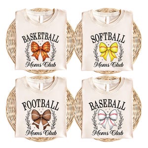 Coquette Basketball Mom Shirt, Softball Bow Mama Sweatshirt, Football Mother T-Shirt, Cheer Mom Tee, Baseball Mama Gift Shirt