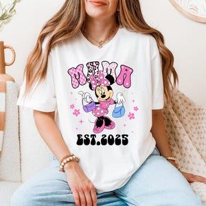 Disney Mama Shirt, Mini Mouse Mom Sweatshirt, Mini Mother&#39;s Day Tee, Mama Mouse T-Shirt, Disneyland Mama Shirt