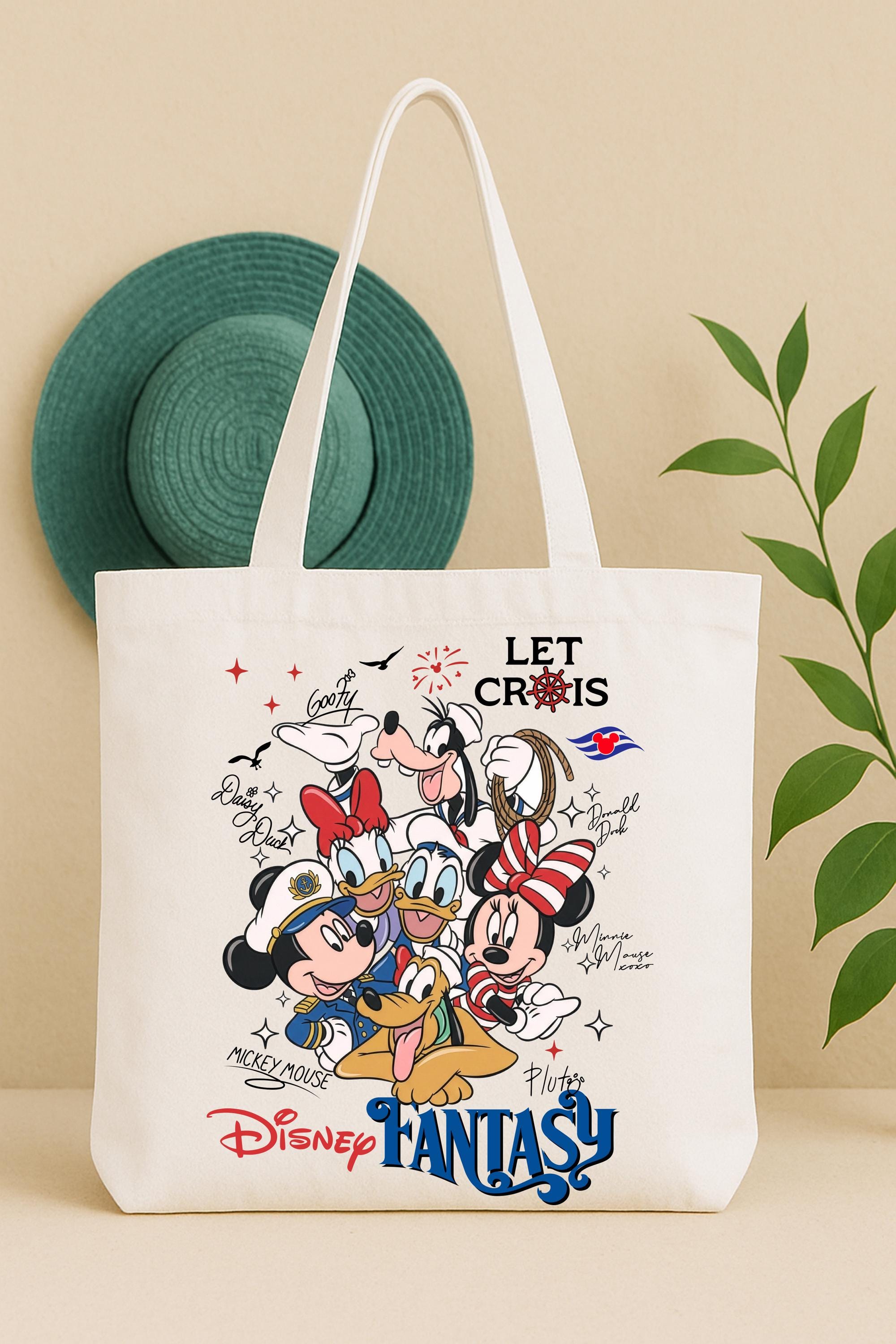 Disney Cruise Line トートバッグ ミッキー Disney Cruise Tote: Mickey Wish Vacation Bag, Let Cruise Tote Bag