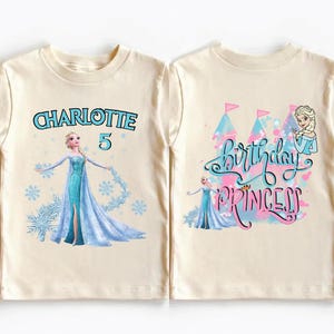 Disney Frozen Birthday Shirt, Princess Elsa Birthday Girl T-Shirt, Custom Birthday Party Sweatshirt, Birthday Princess Trip Shirt