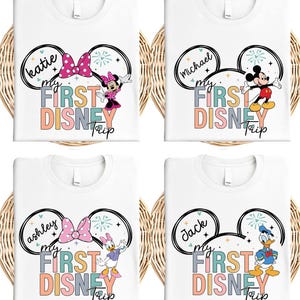My First Disney Trip Shirt, Disney Vacation Family Shirts, Matching Disney Trip Shirt, Disneyland Shirts, Disneyworld 1st Trip Tee